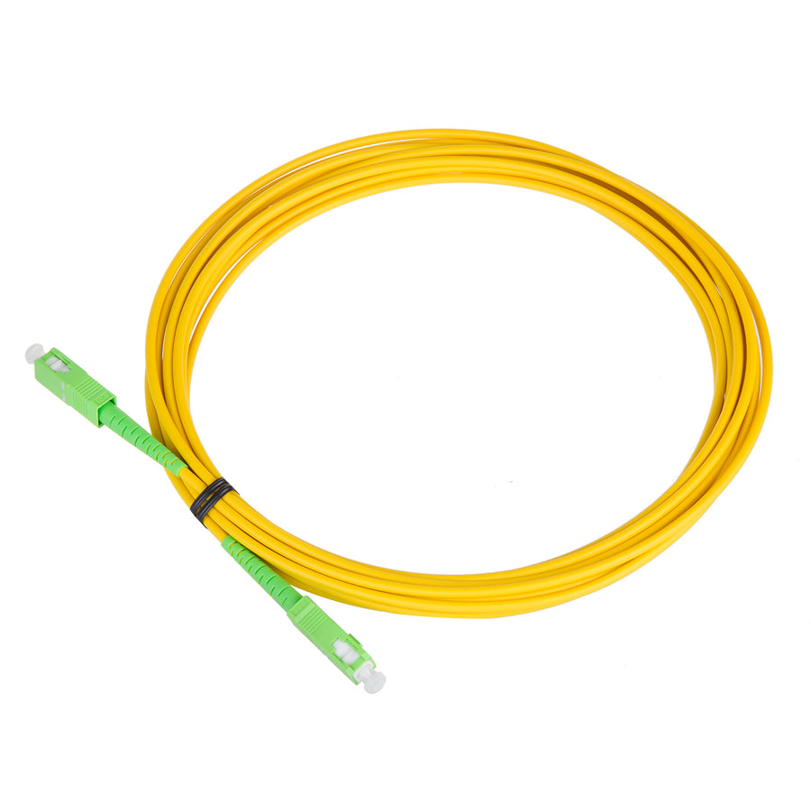 Cabo patchcord de fibra óptica Maclean, SC/APC-SC/APC, monomodo, comprimento 1m, simplex, G657A2, MCTV-431