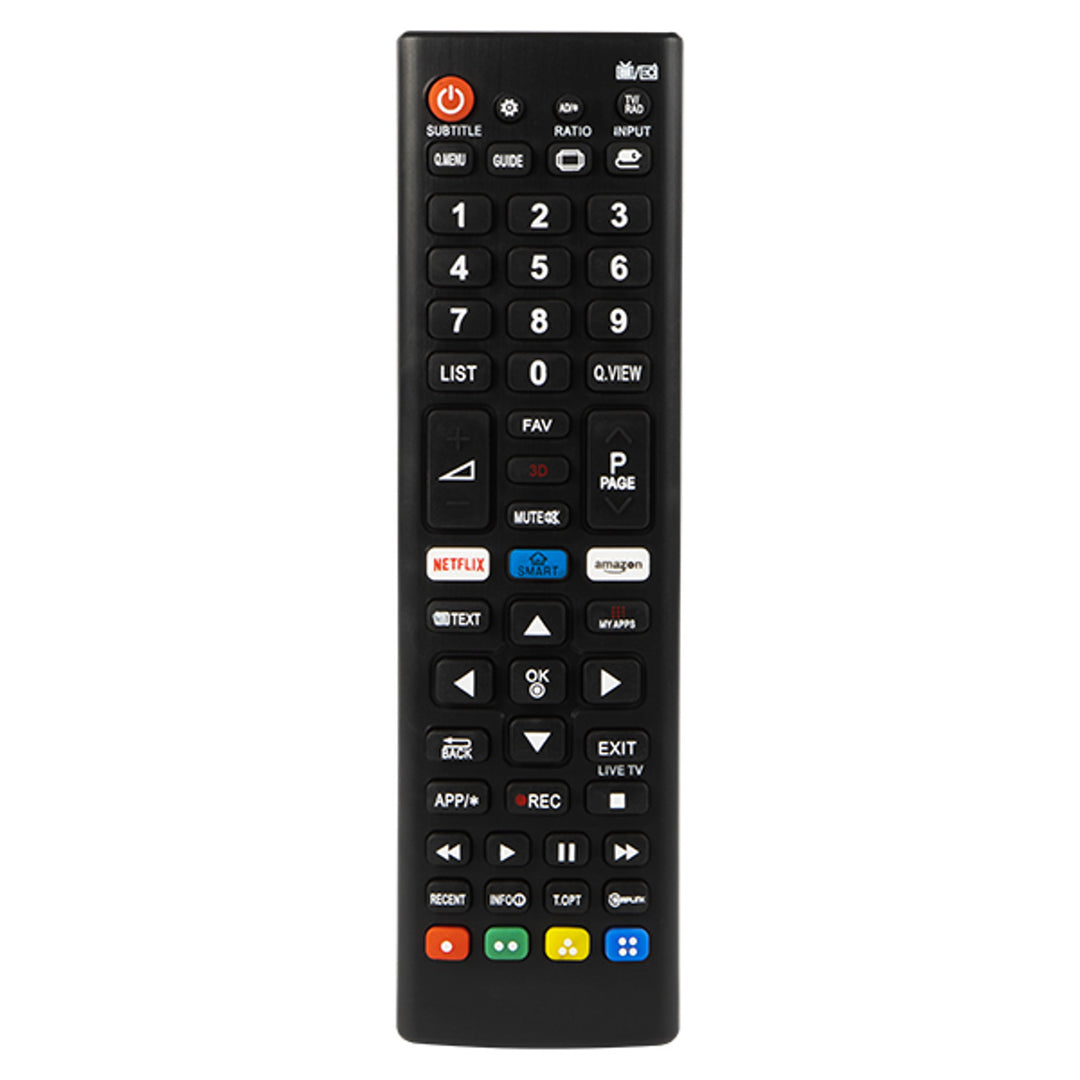 Controle remoto universal para dispositivos LG TV, videocassete e DVR