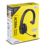 Audiocore AC864 Auriculares Bluetooth con micrófono de cancelación de ruido para el centro de llamadas Auriculares sobre la oreja 32 horas de tiempo de conversación Inalámbrica de manos libres Compatible con Google Assistant y Siri