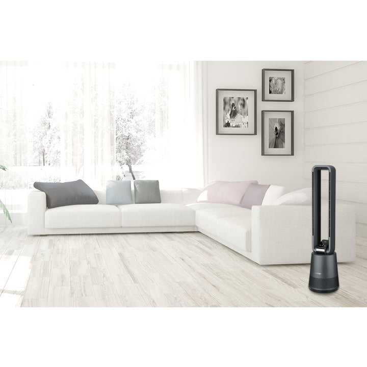 Ventilador de torre con mando a distancia, 50W, 97 cm, ventilador de pie con oscilación, 3 velocidades, temporizador de 15 horas, pantalla LED Concept VS5140