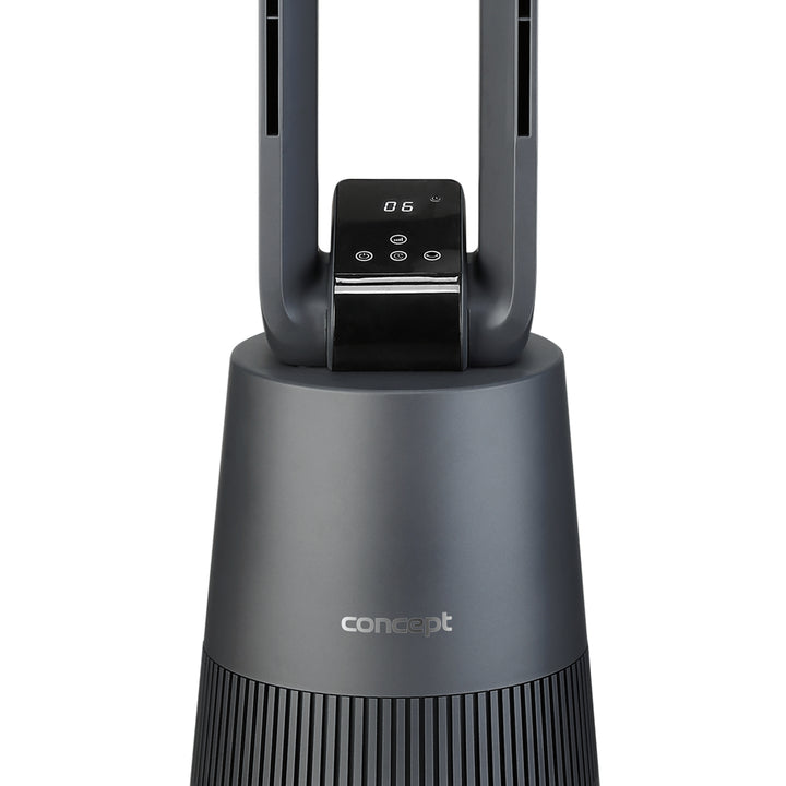 Ventilador de torre con mando a distancia, 50W, 97 cm, ventilador de pie con oscilación, 3 velocidades, temporizador de 15 horas, pantalla LED Concept VS5140
