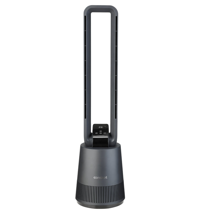 Ventilador de torre con mando a distancia, 50W, 97 cm, ventilador de pie con oscilación, 3 velocidades, temporizador de 15 horas, pantalla LED Concept VS5140