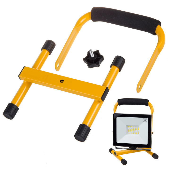 Suporte de chão para holofotes LED Tripé para holofotes de trabalho Tripé para holofotes de construção Aço giratório (para MCE550 / MCE650)