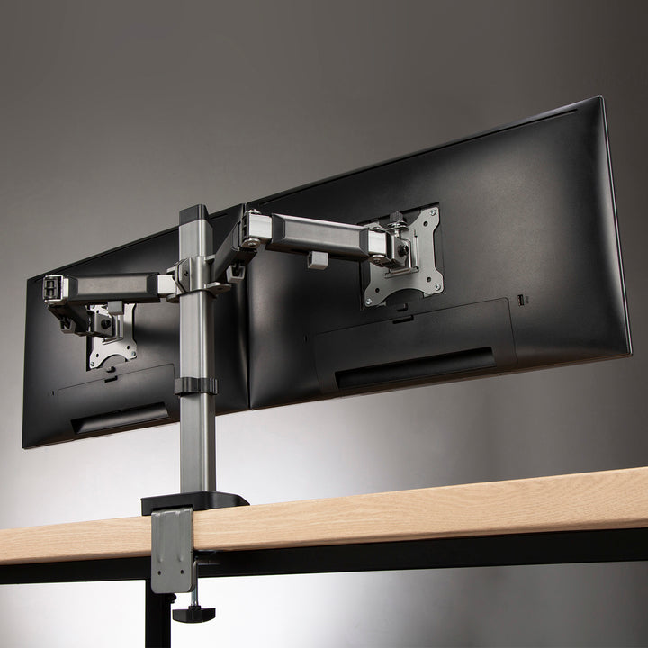 Suporte de monitor duplo articulado Deluxe Ergo Office, 17"-32", máx. 9kg, ER-449