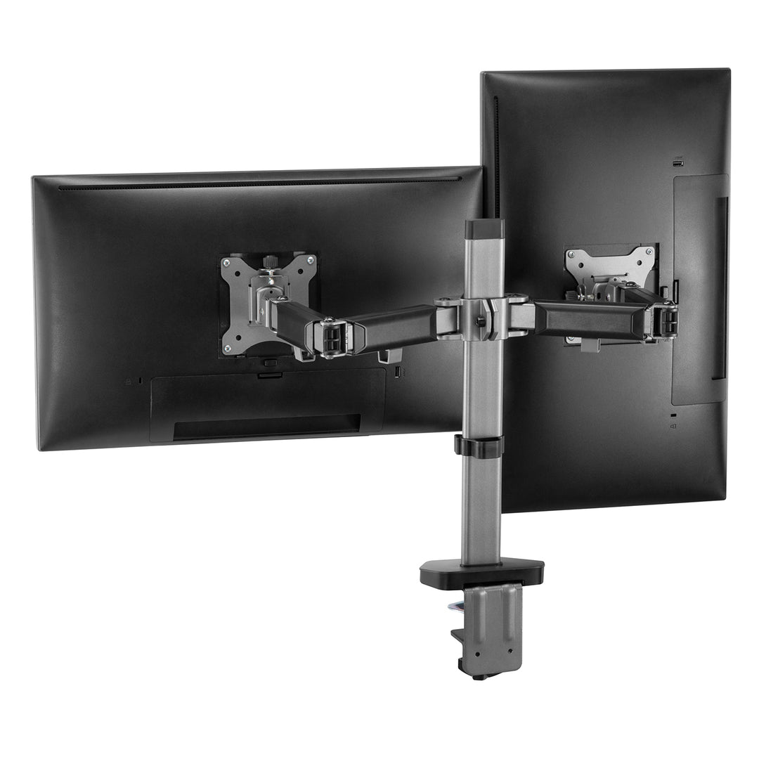 Suporte de monitor duplo articulado Deluxe Ergo Office, 17"-32", máx. 9kg, ER-449