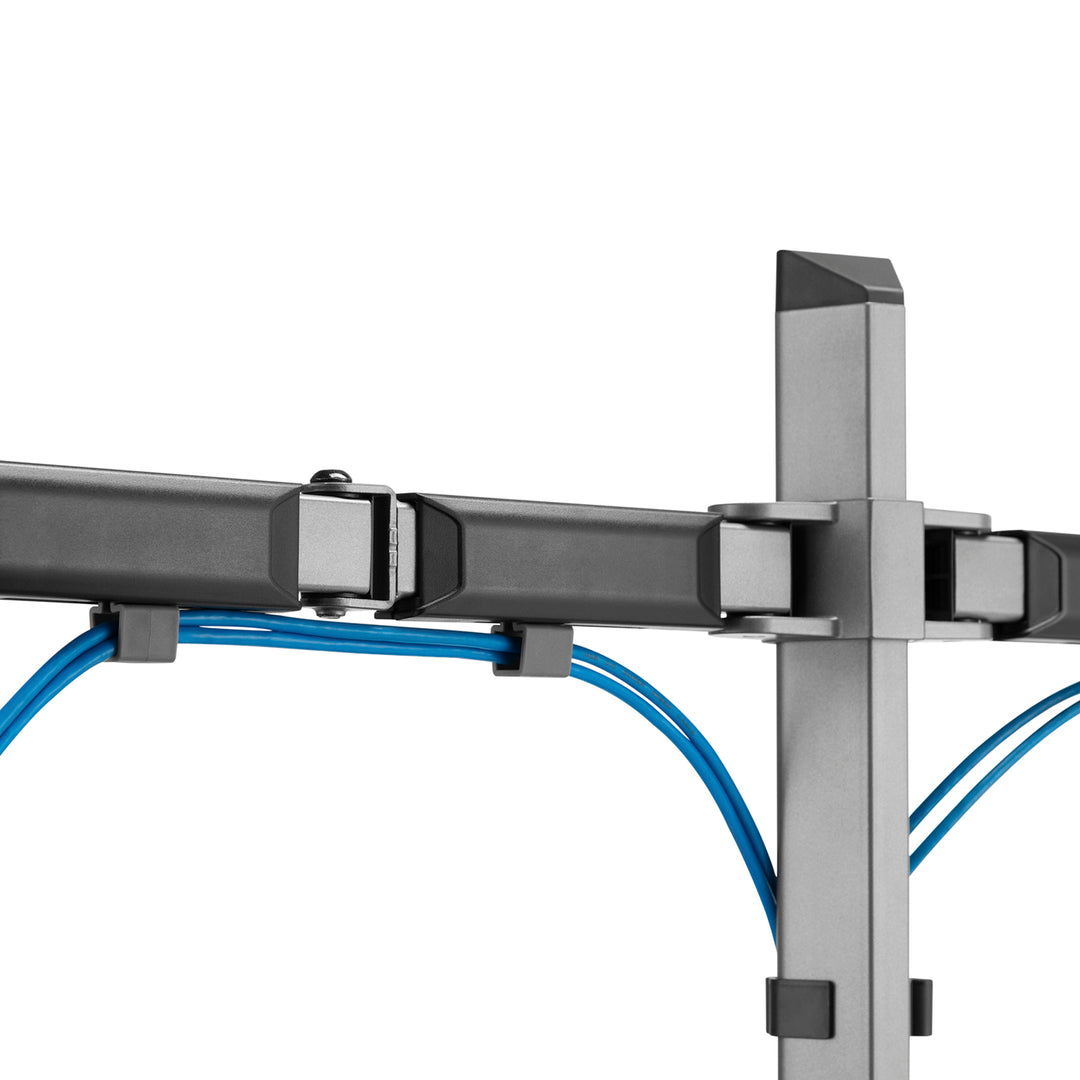 Suporte de monitor duplo articulado Deluxe Ergo Office, 17"-32", máx. 9kg, ER-449