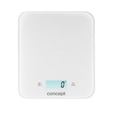 Balança de cozinha digital LCD Concept VK5711 com relógio e temporizador até 15 kg