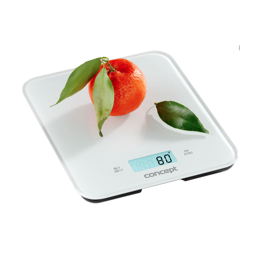 Balança de cozinha digital LCD Concept VK5711 com relógio e temporizador até 15 kg