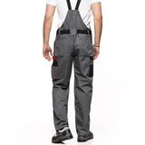 Peto con bolsillos multifuncionales, pantalón de trabajo, pantalón de hombre Gris/Negro 280g/m² LENNOX AVACORE GRIS-NEGRO Talla 52 (94-98)