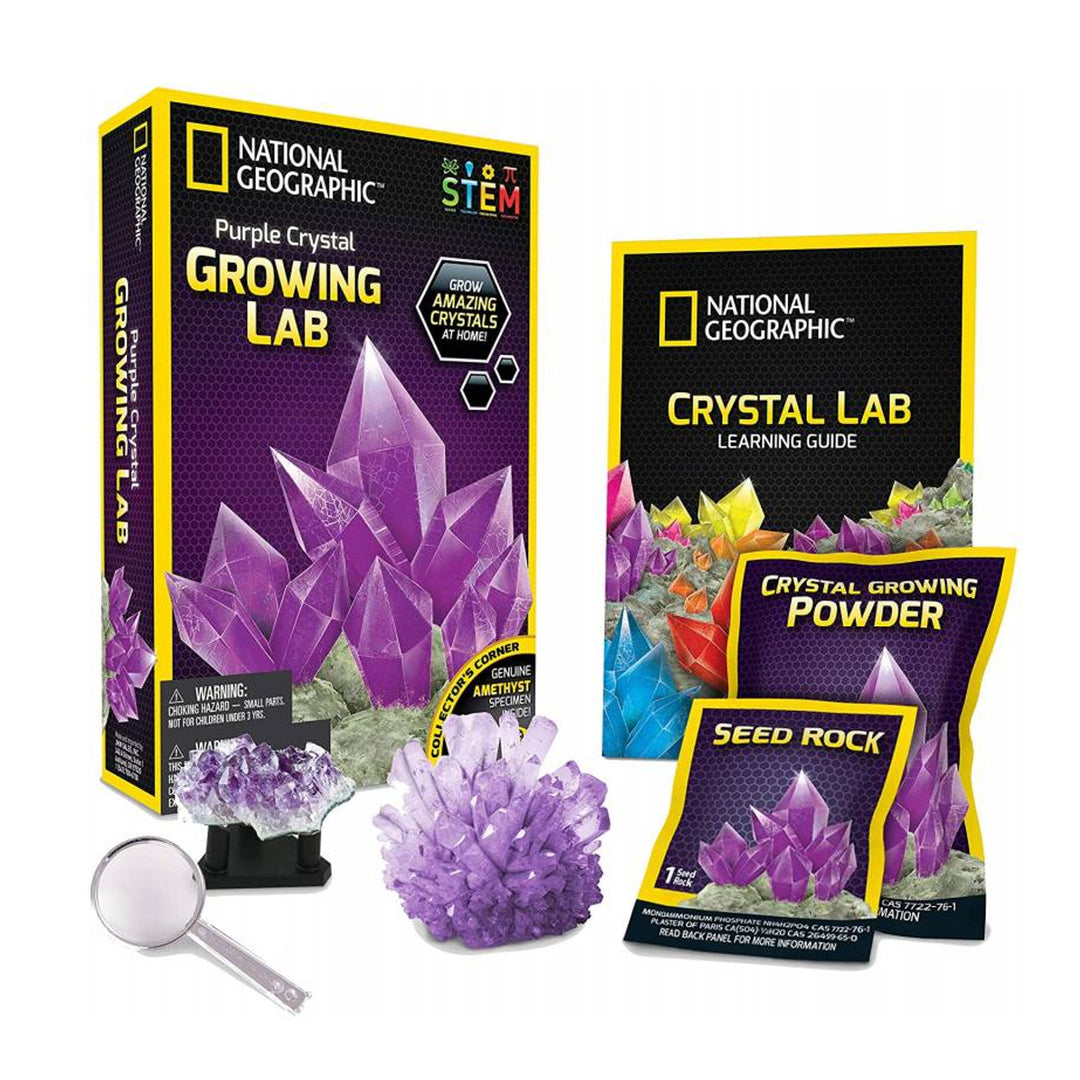 Kit de laboratório de cultivo de cristal roxo da National Geographic
