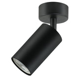 Candeeiro de teto/parede Maclean, spot, móvel, alumínio, 1xGU10, 55x100mm, preto mate, MCE451 B