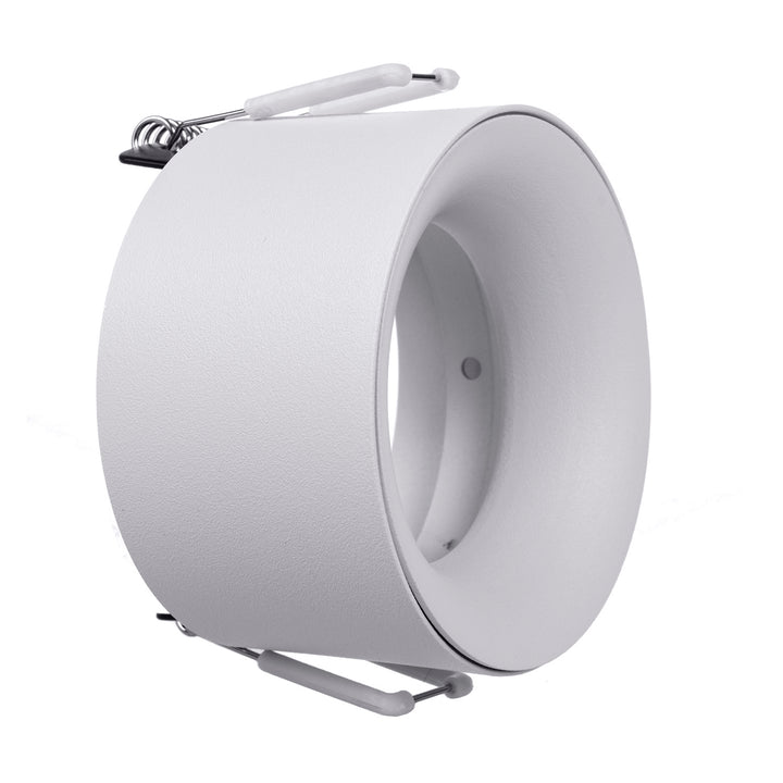 Lámpara empotrada en el techo con casquillo GU5.3 MR16 para bombillas LED y halógenas de hasta 35W 70x40mm Foco empotrado Aluminio Redondo Blanco