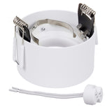 Lámpara empotrada en el techo con casquillo GU5.3 MR16 para bombillas LED y halógenas de hasta 35W 70x40mm Foco empotrado Aluminio Redondo Blanco