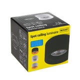 Lámpara empotrada en el techo con casquillo GU5.3 MR16 para bombillas LED y halógenas de hasta 35W 70x40mm Foco empotrado Aluminio Redondo Blanco