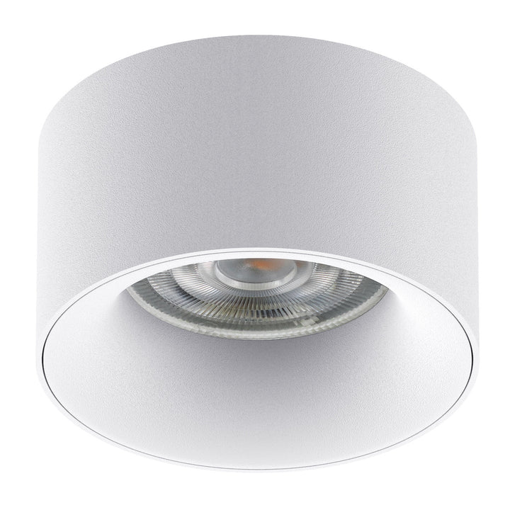 Lámpara empotrada en el techo con casquillo GU5.3 MR16 para bombillas LED y halógenas de hasta 35W 70x40mm Foco empotrado Aluminio Redondo Blanco