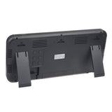 Grande relógio digital com sensor de temperatura tela LED 37x17cm Mesa de alarme ou relógio de parede alimentado por cabo ou baterias