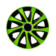 Tampões universais 13" Drift Extra Verde/Preto 4 peças