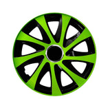 Tampões universais 14" Drift Extra Verde/Preto 4 peças
