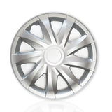 Tampões universais de encaixe Draco Silver de 14", conjunto de 4 peças