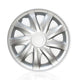 Tampões universais de encaixe Draco Silver de 15", conjunto de 4 peças