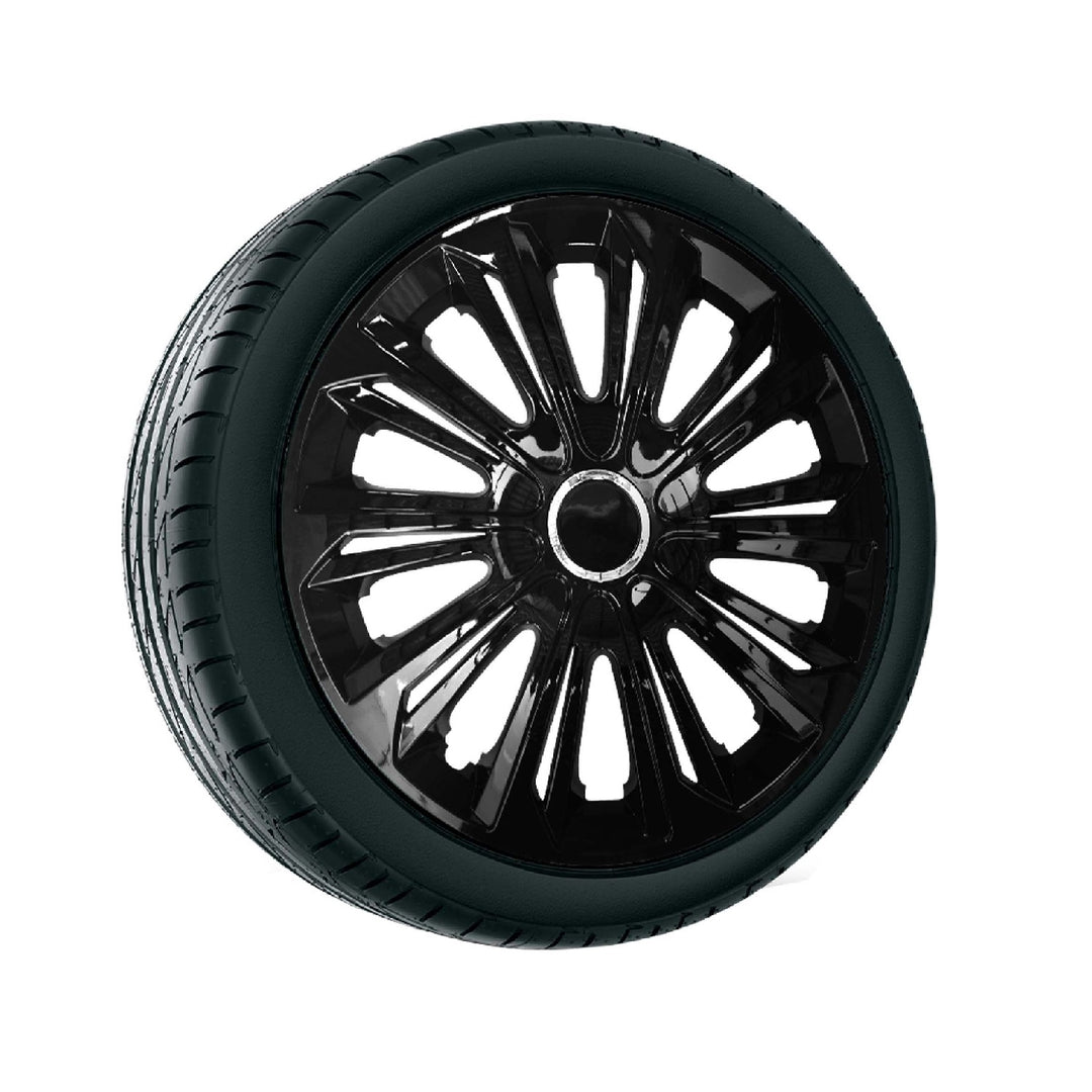Tampões universais Strong de 15", lacados a preto, 4 peças