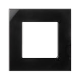 Moldura de vidro Maclean, simples, preta, 86x86mm, MCE730B