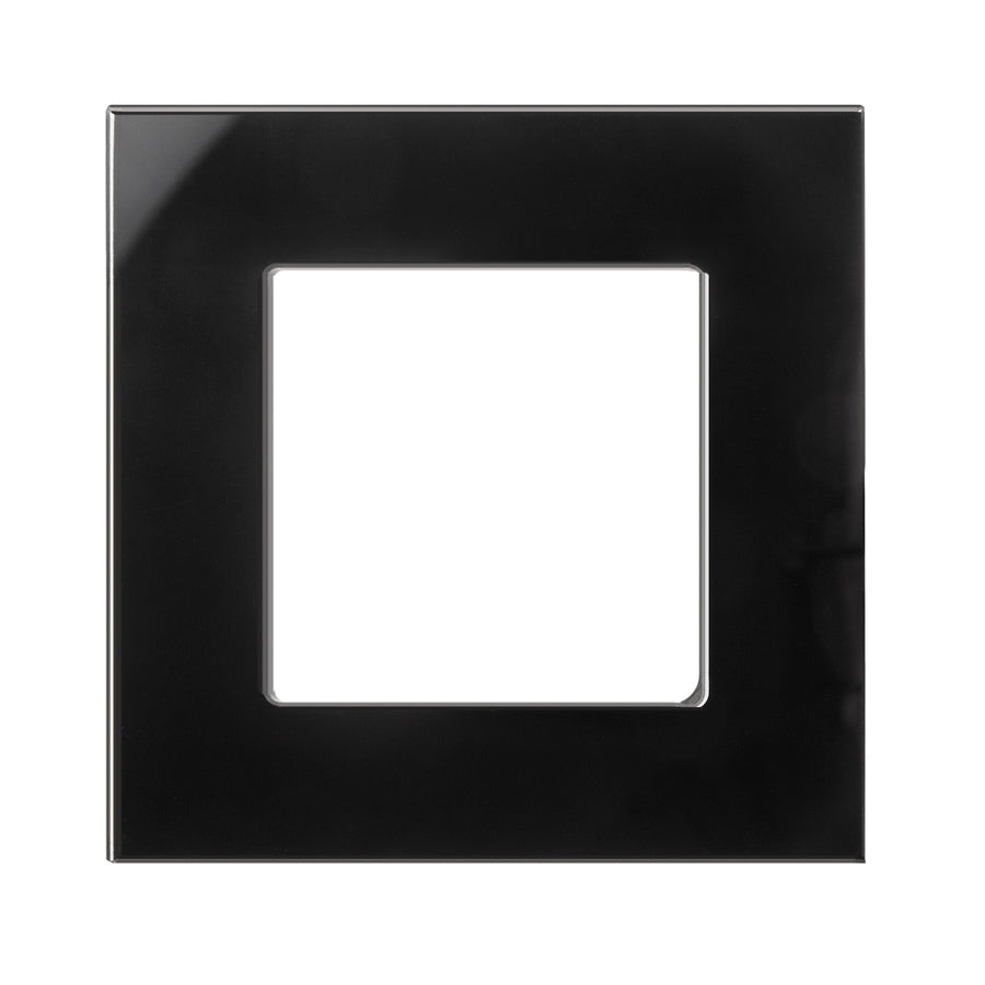 Moldura de vidro Maclean, simples, preta, 86x86mm, MCE730B