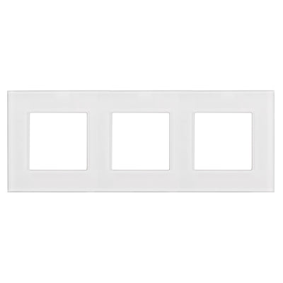 Moldura de vidro Maclean, tripla, branca, 228x86mm, MCE731W