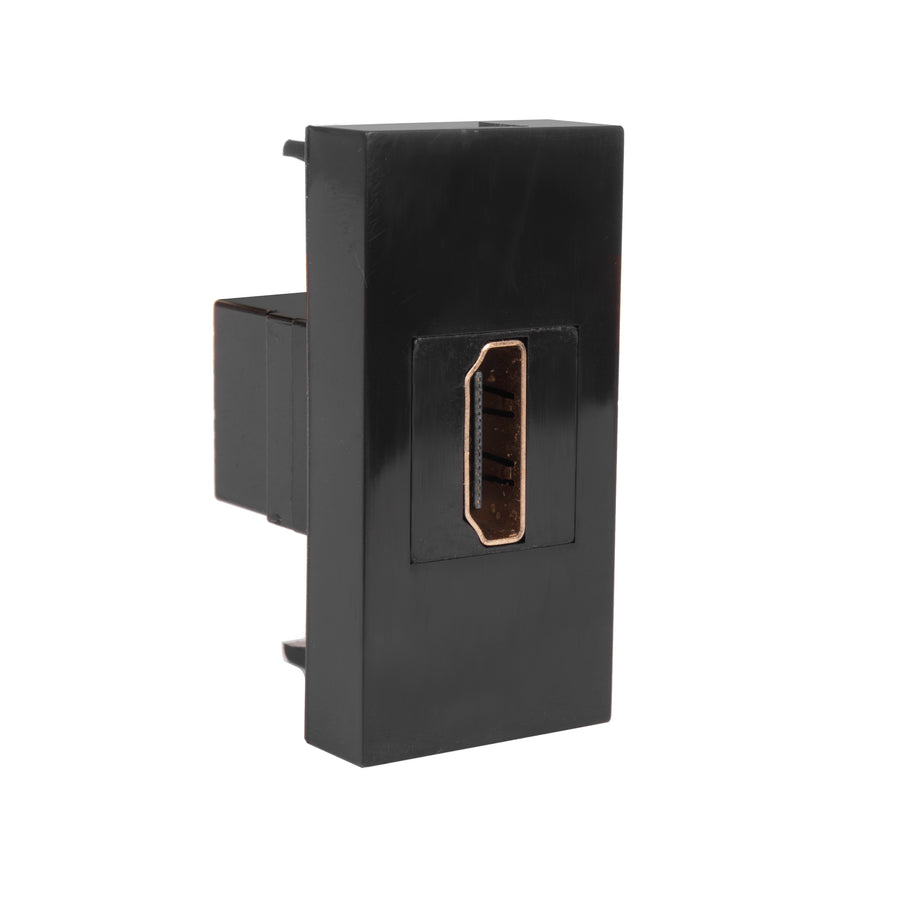 Tomada de parede modular de montagem embutida HDMI (tomada HDMI, branca)