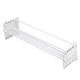 Tendedero telescópico de pared en acordeón (60cm, blanco)
