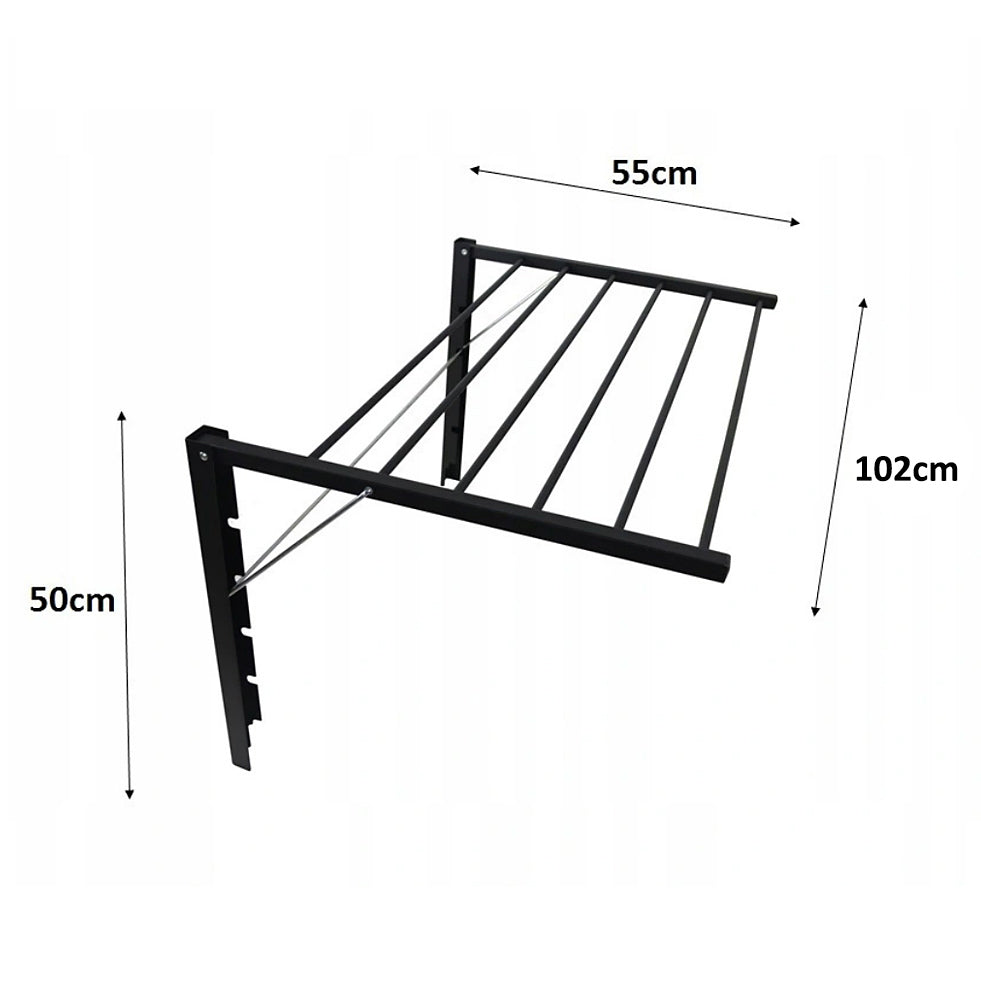 Secador de parede Majka Secador de parede (100cm, Prata)