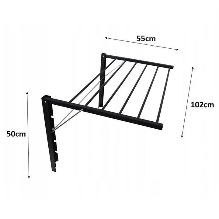 Secador de parede Majka Secador de parede (100cm, Prata)