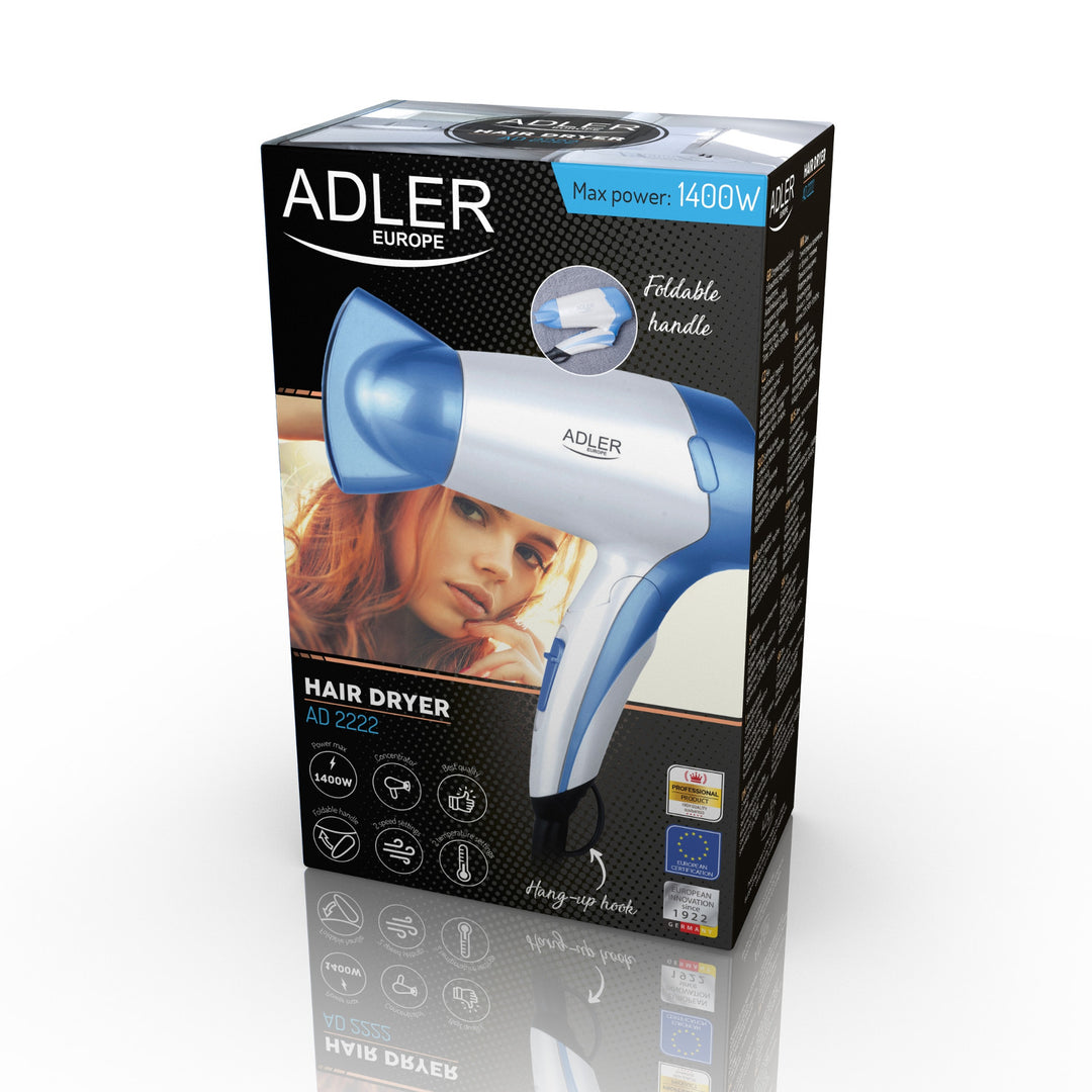 Secador de pelo 1200W Adler AD 2222 Mango plegable