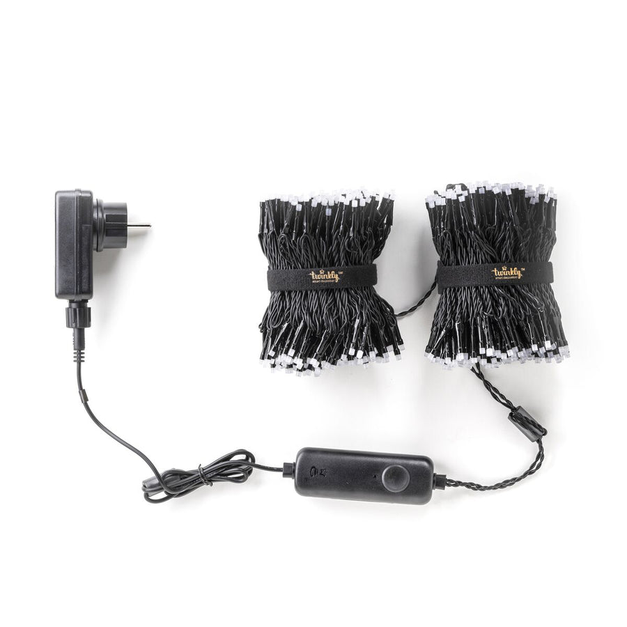 Luzes inteligentes para árvores de Natal com cordas cintilantes 600LED RGB 48m