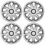 Calotas NRM 14", - Conjunto completo de 4 peças prateadas - 14" polegadas