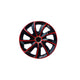 Guarnições das rodas Guarnições das rodas - Conjunto completo de 4 peças - NRM Stig Extra - Vermelho e Preto - 13" polegadas