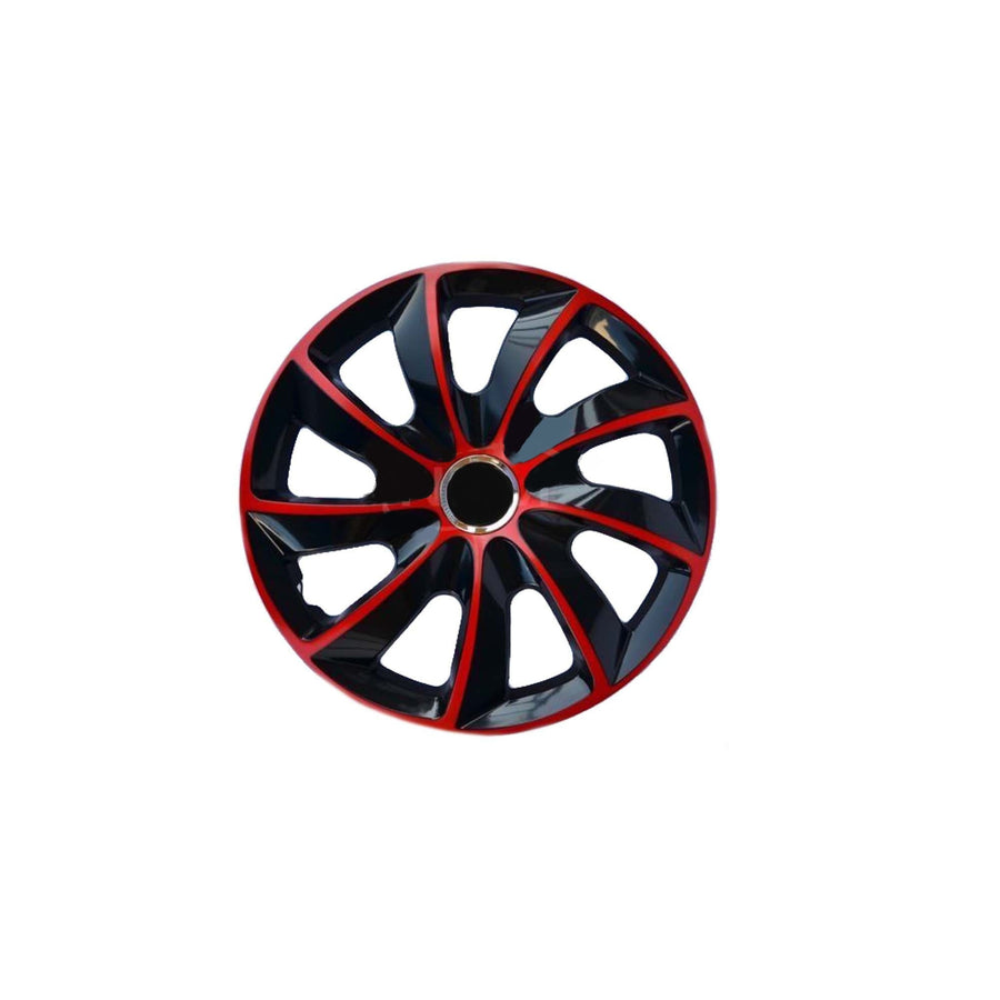 Tampões de roda 15'' NRM EXTRA STIG VERMELHO PRETO vermelho/preto 4 peças