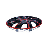 Guarnições das rodas Guarnições das rodas - Conjunto completo de 4 peças - NRM Stig Extra - Vermelho e Preto - 17" polegadas