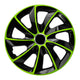 Bonés 16'' NRM EXTRA STIG VERDE PRETO verde-preto 4 peças