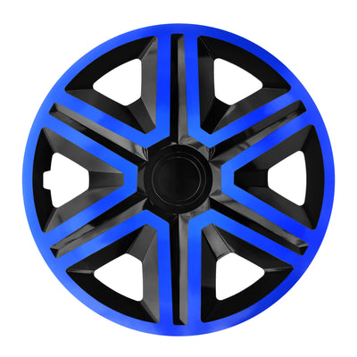 Protetores auriculares NRM Action de 14" com duas cores, azul e preto, 4 unidades