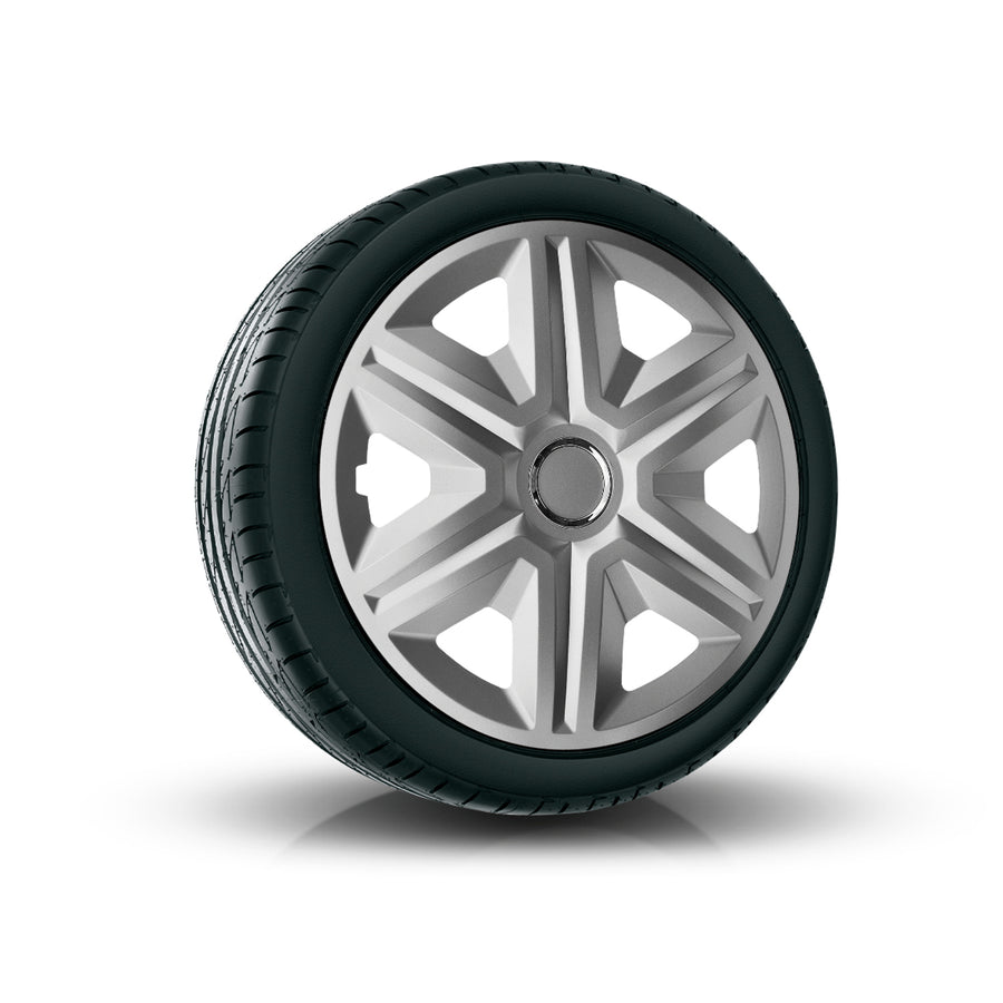 Tampões 16" NRM FAST SILVER LACADO PRATA 4 peças