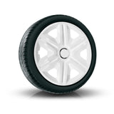Calotas 14" NRM FAST WHITE PINTADAS DE BRANCO 4 peças