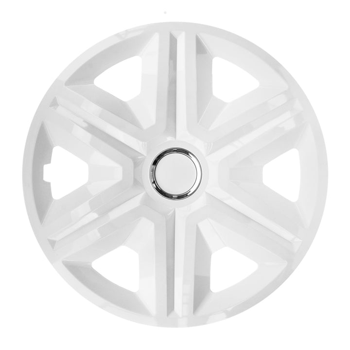 Calotas 15" NRM FAST WHITE PINTADAS DE BRANCO 4 peças