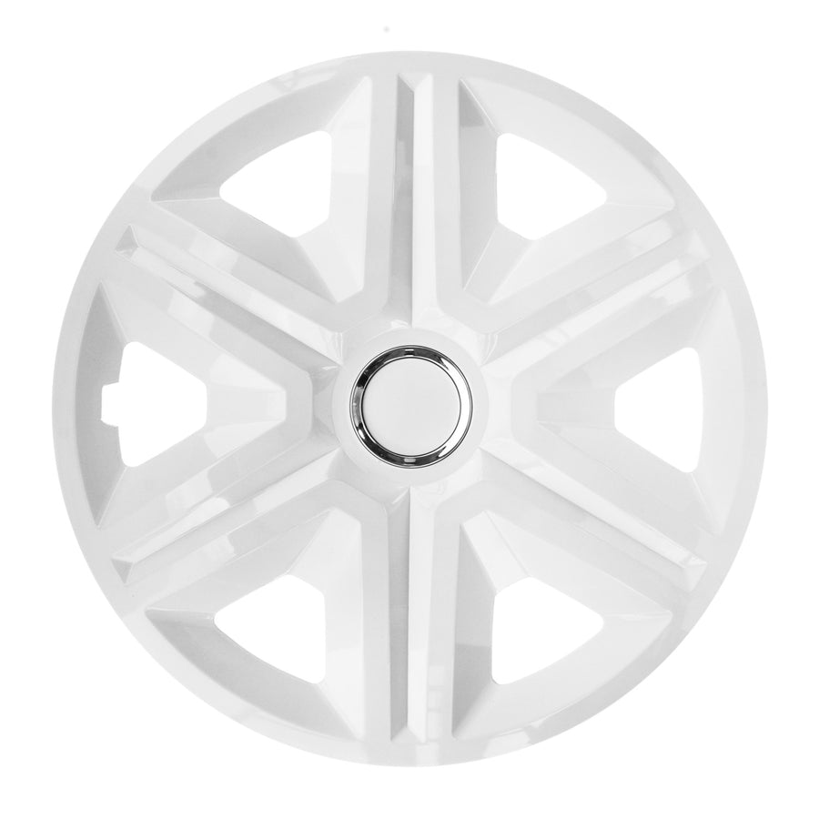 Calotas 15" NRM FAST WHITE PINTADAS DE BRANCO 4 peças