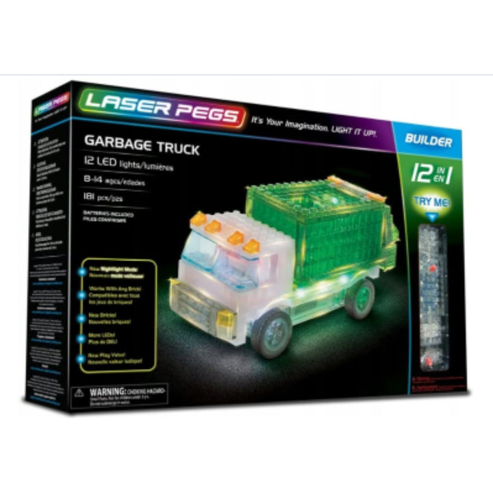 BLOQUES DE ILUMINACIÓN LED PARA CAMIONES DE BASURA DE LASER PEGS 12in1