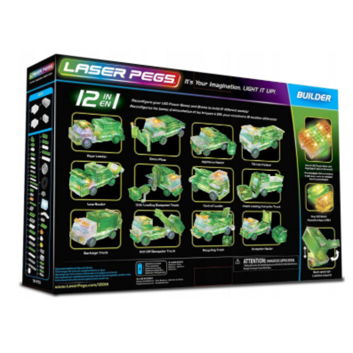 BLOQUES DE ILUMINACIÓN LED PARA CAMIONES DE BASURA DE LASER PEGS 12in1