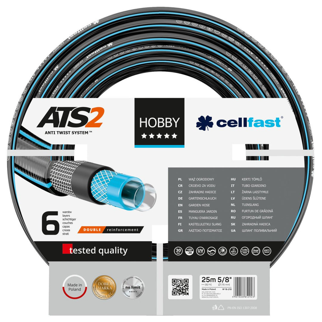 Manguera de jardín Cellfast Hobby ATS2 5/8" 25m 6-capas