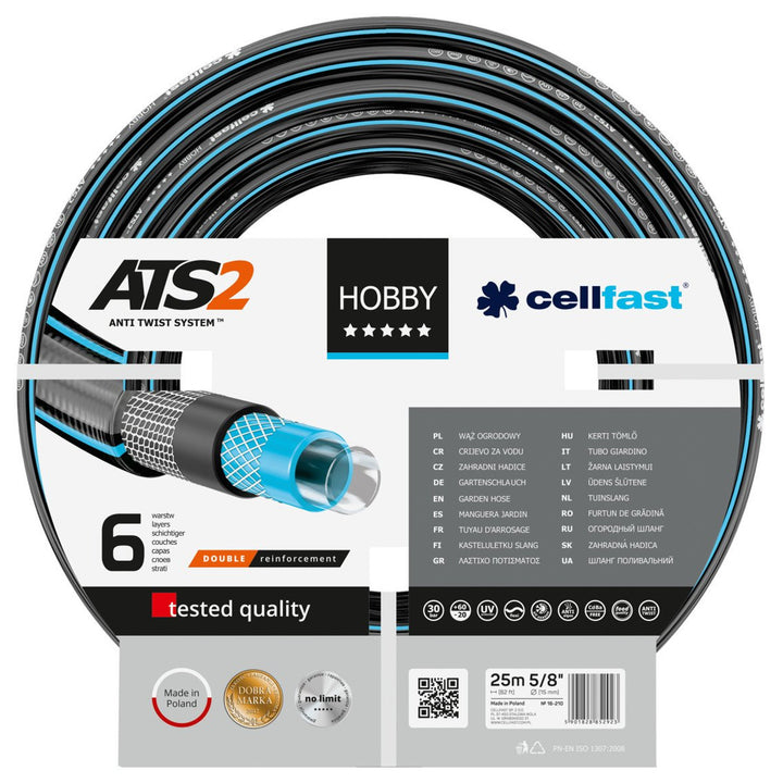 Manguera de jardín Cellfast Hobby ATS2 5/8" 25m 6-capas