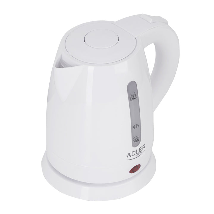 Chaleira plástica 1.0L 1600W Adler AD 1272 branca