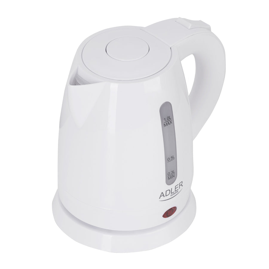 Chaleira plástica 1.0L 1600W Adler AD 1272 branca
